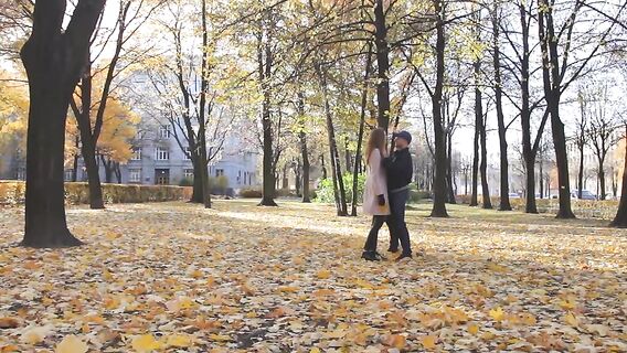 Романтическая прогулка закончилась красивым сексом с аналом